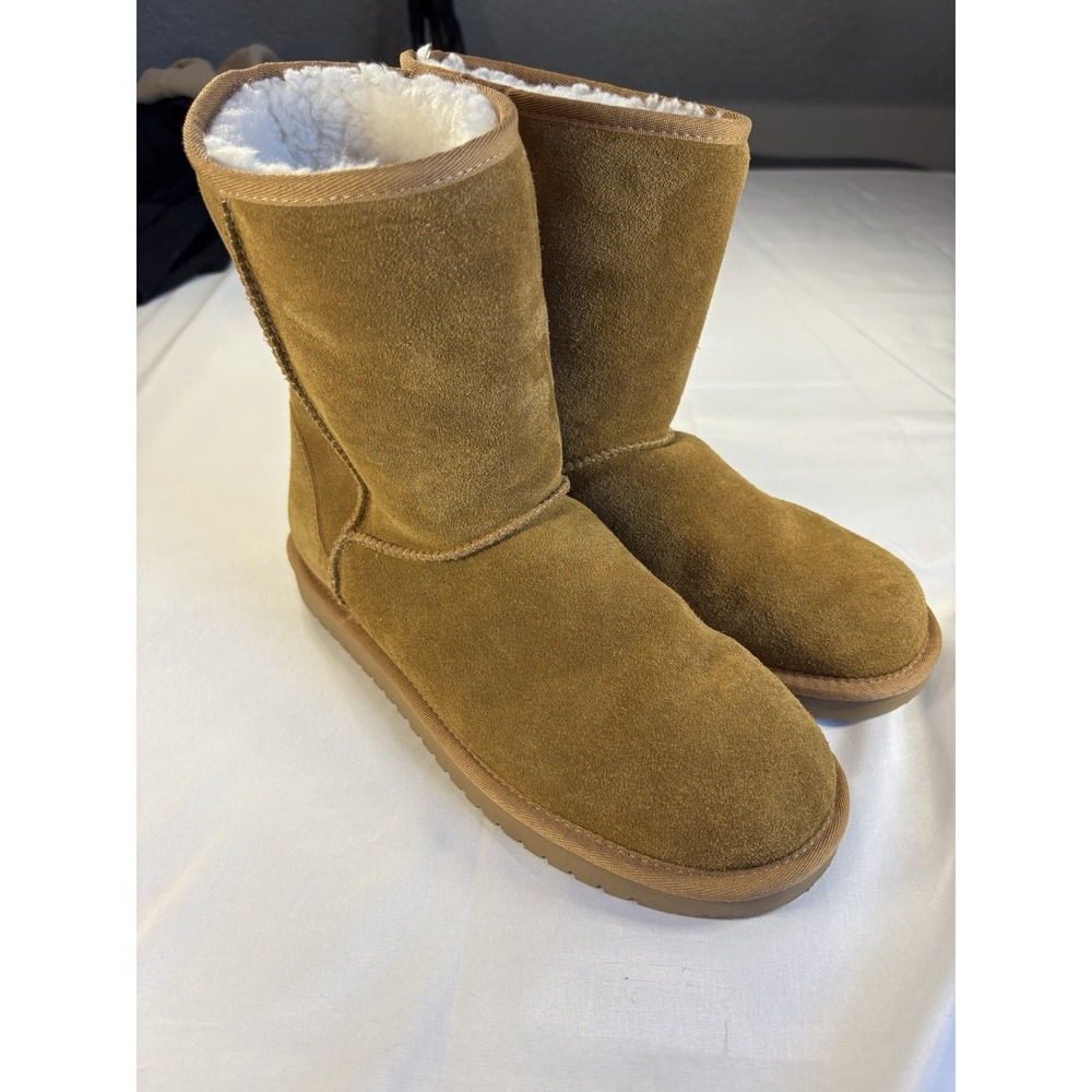 KOOLABURRA By UGG Women's 10 Chestnut Suede Boots Cabincore Warm Winter Cozy